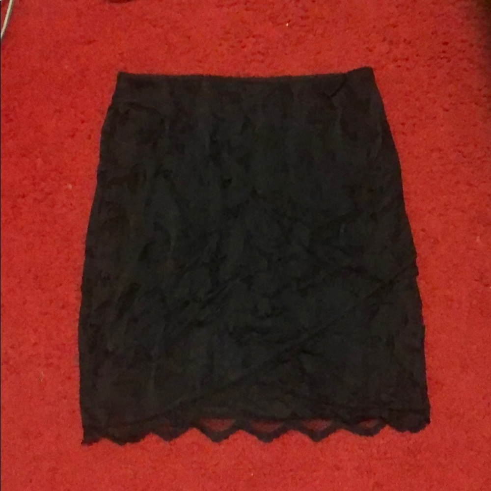 Black Lace Skirt
